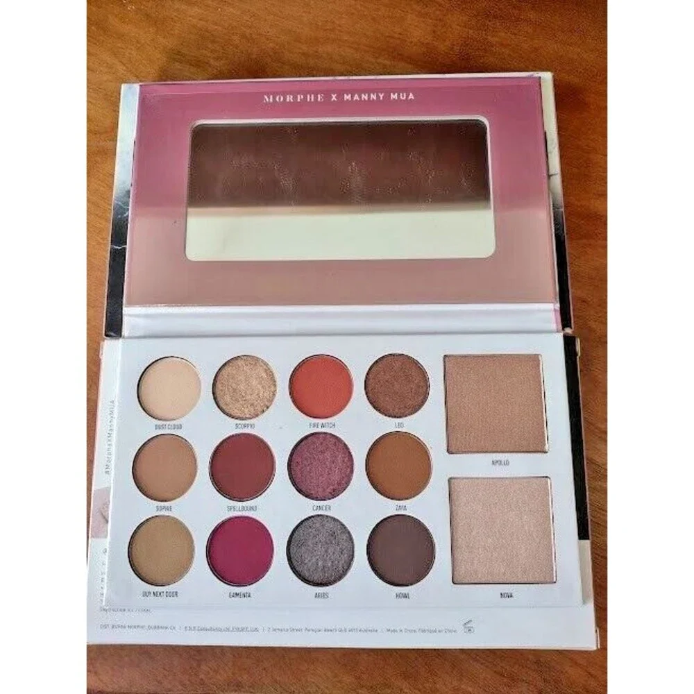 Morphe X Manny MUA Glam Palette Ltd Ed Eyeshadow + Highlighter BNIB Authentic